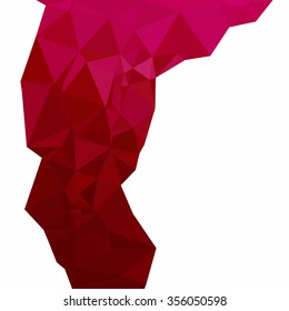 Red Polygonal Mosaic Background, Creative Design Templates