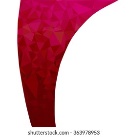 Red Polygonal Mosaic Background, Creative Design Templates