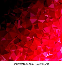 Red Polygonal Mosaic Background, Creative Design Templates