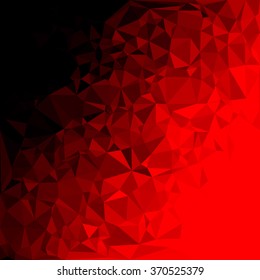 Red Polygonal Mosaic Background, Creative Design Templates