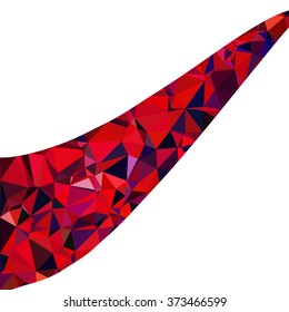 Red Polygonal Mosaic Background, Creative Design Templates