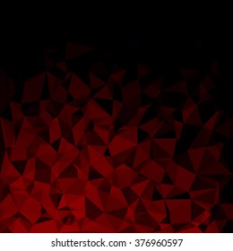 Red Polygonal Mosaic Background, Creative Design Templates