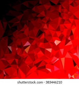 Red Polygonal Mosaic Background, Creative Design Templates