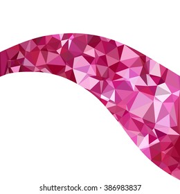 Red Polygonal Mosaic Background, Creative Design Templates