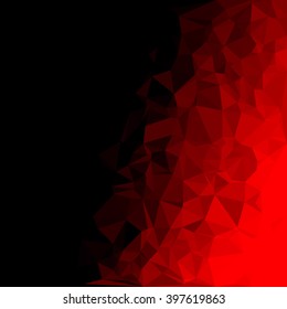 Red Polygonal Mosaic Background, Creative Design Templates