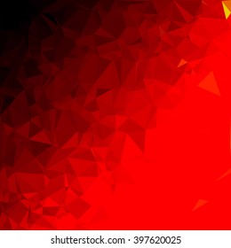 Red Polygonal Mosaic Background, Creative Design Templates