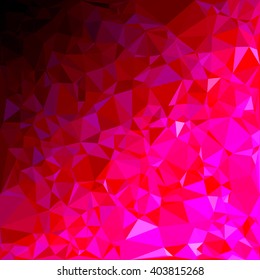 Red Polygonal Mosaic Background, Creative Design Templates