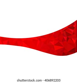 Red Polygonal Mosaic Background, Creative Design Templates