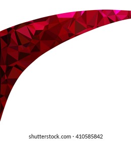 Red Polygonal Mosaic Background, Creative Design Templates