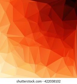 Red Polygonal Mosaic Background, Creative Design Templates