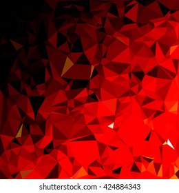 Red Polygonal Mosaic Background, Creative Design Templates