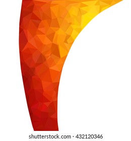 Red Polygonal Mosaic Background, Creative Design Templates