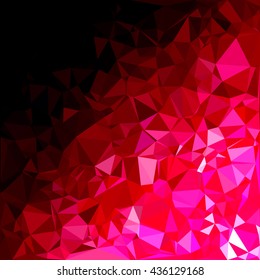 Red Polygonal Mosaic Background, Creative Design Templates