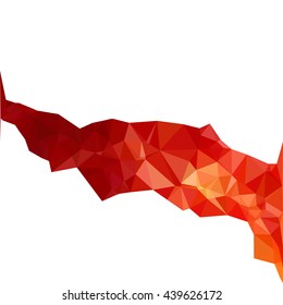 Red Polygonal Mosaic Background, Creative Design Templates