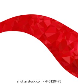 Red Polygonal Mosaic Background, Creative Design Templates
