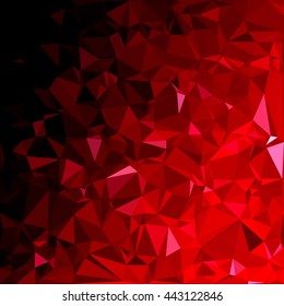 Red Polygonal Mosaic Background, Creative Design Templates