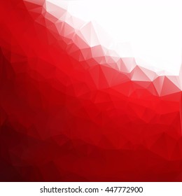 Red Polygonal Mosaic Background, Creative Design Templates