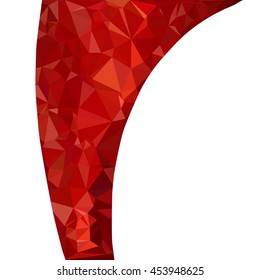 Red Polygonal Mosaic Background, Creative Design Templates