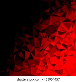 Red Polygonal Mosaic Background, Creative Design Templates