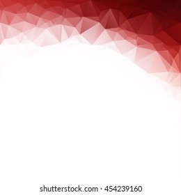 Red Polygonal Mosaic Background, Creative Design Templates