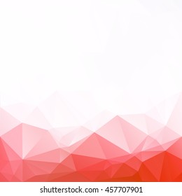 Red Polygonal Mosaic Background, Creative Design Templates