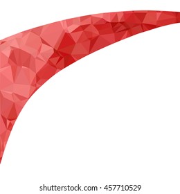 Red Polygonal Mosaic Background, Creative Design Templates