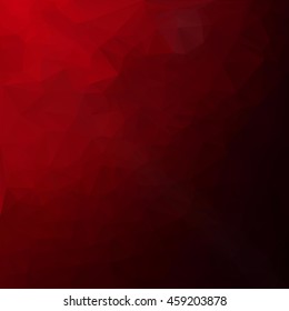 Red Polygonal Mosaic Background, Creative Design Templates