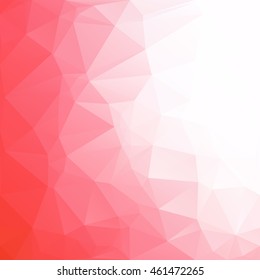 Red Polygonal Mosaic Background, Creative Design Templates