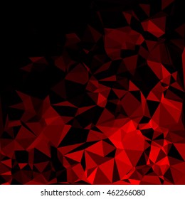 Red Polygonal Mosaic Background, Creative Design Templates