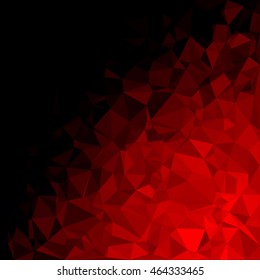 Red Polygonal Mosaic Background, Creative Design Templates