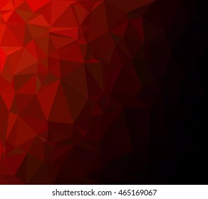 Red Polygonal Mosaic Background, Creative Design Templates