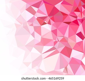 Red Polygonal Mosaic Background, Creative Design Templates