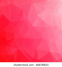 Red Polygonal Mosaic Background, Creative Design Templates