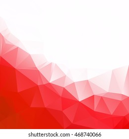 Red Polygonal Mosaic Background, Creative Design Templates