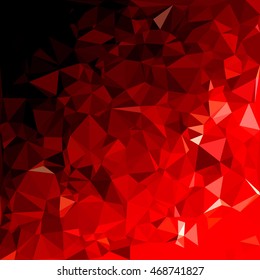 Red Polygonal Mosaic Background, Creative Design Templates