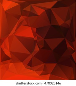 Red Polygonal Mosaic Background, Creative Design Templates