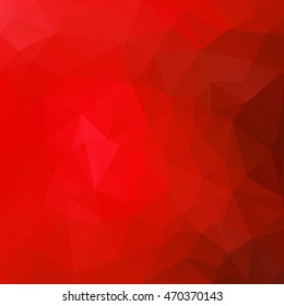 Red Polygonal Mosaic Background, Creative Design Templates