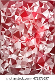 Red Polygonal Mosaic Background, Creative Design Templates