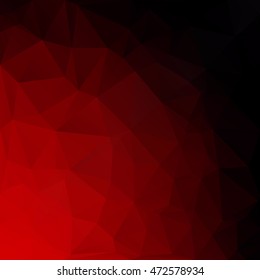 Red Polygonal Mosaic Background, Creative Design Templates
