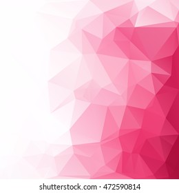 Red Polygonal Mosaic Background, Creative Design Templates