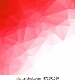 Red Polygonal Mosaic Background, Creative Design Templates