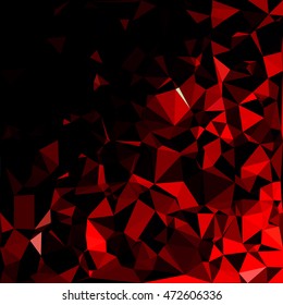 Red Polygonal Mosaic Background, Creative Design Templates