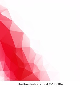 Red Polygonal Mosaic Background, Creative Design Templates