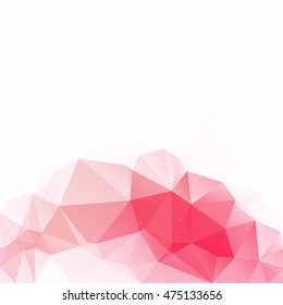 Red Polygonal Mosaic Background, Creative Design Templates