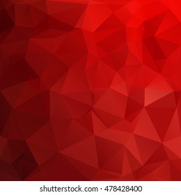 Red Polygonal Mosaic Background, Creative Design Templates