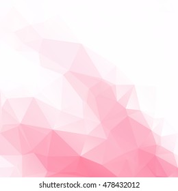 Red Polygonal Mosaic Background, Creative Design Templates