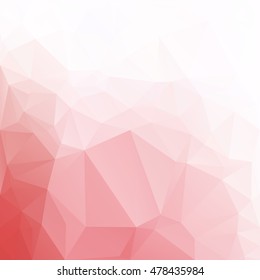 Red Polygonal Mosaic Background, Creative Design Templates