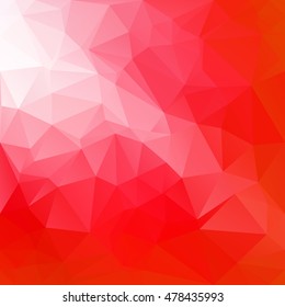 Red Polygonal Mosaic Background, Creative Design Templates