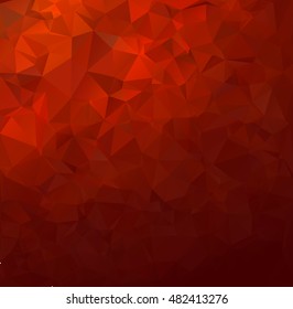 Red Polygonal Mosaic Background, Creative Design Templates