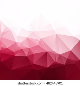 Red Polygonal Mosaic Background, Creative Design Templates
